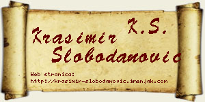 Krasimir Slobodanović vizit kartica
